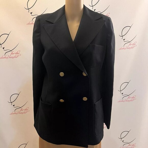 Breckenridge. Size Medium. Navy Double Breasted Blazer. No other labels. WTC - Picture 1 of 7